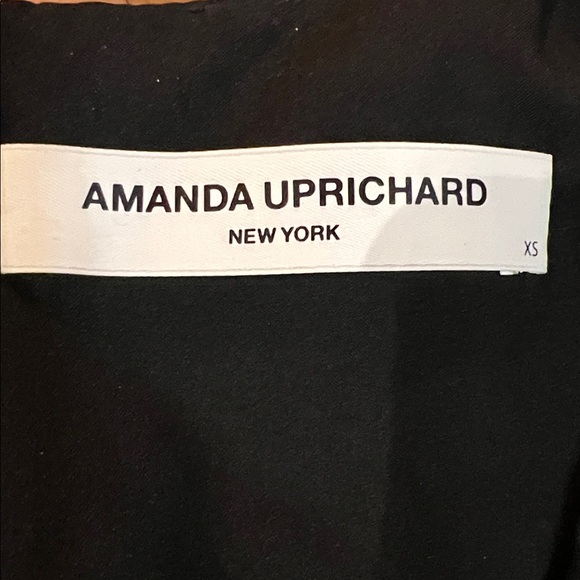 Amanda Uprichard Black Multicolor Striped Dress - Picture 11 of 12